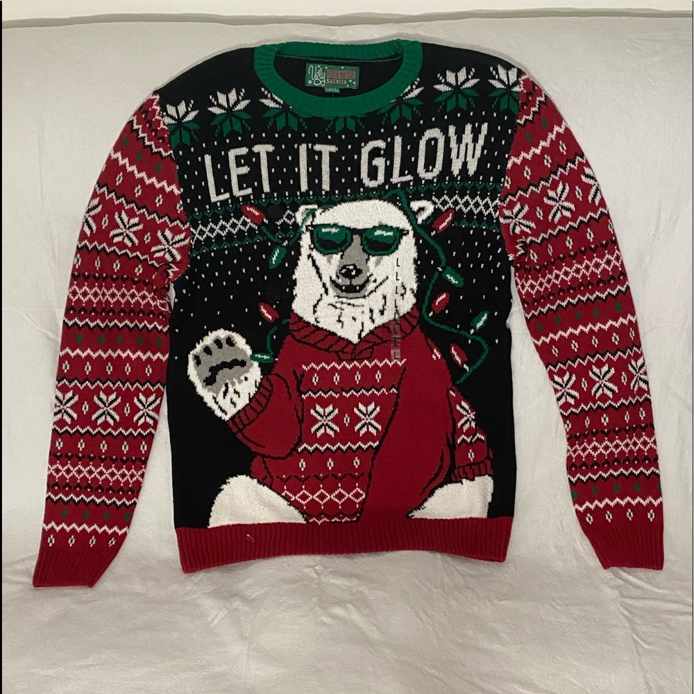 Let it glow Christmas sweater !